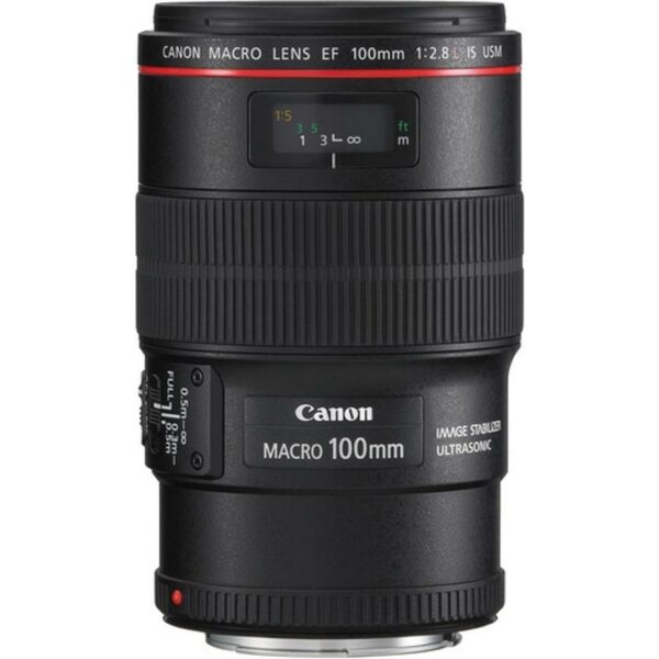 Canon EF 2,8100 mm L IS USM Macro, Schwarz (1)