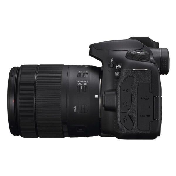 Canon EOS 90 D Kit mit EF-S 18-1353,5-5,6 IS Nan, 32,5 MP, 4K, Schwarz (4)