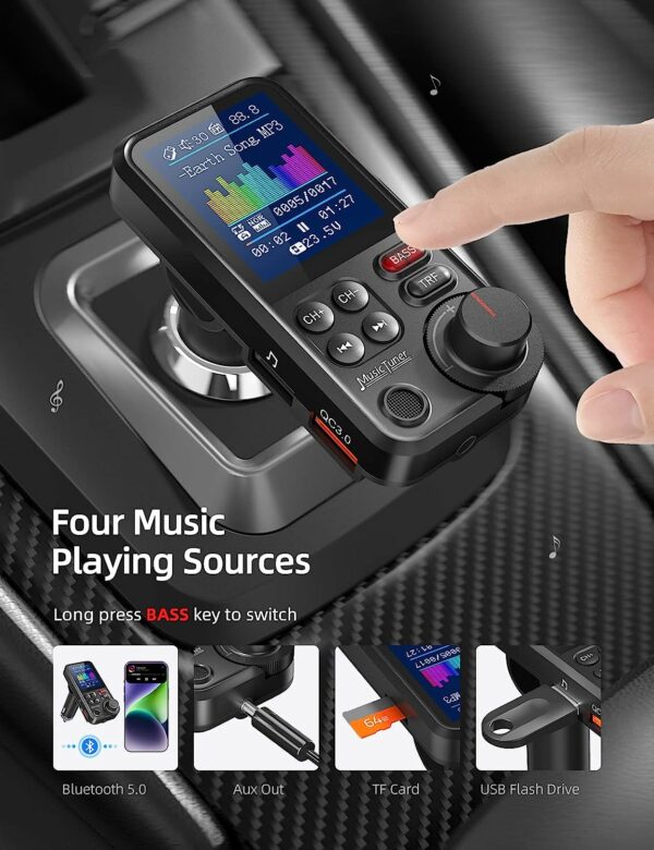 FM-Transmitter-Bluetooth-Auto-Radio-Transmitter-USB-AUX-3