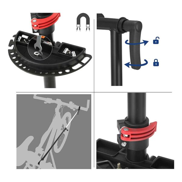 Fahrradmontageständer-Reparaturständer-für-Fahrräder-Montageständer-schwarz-rot-4