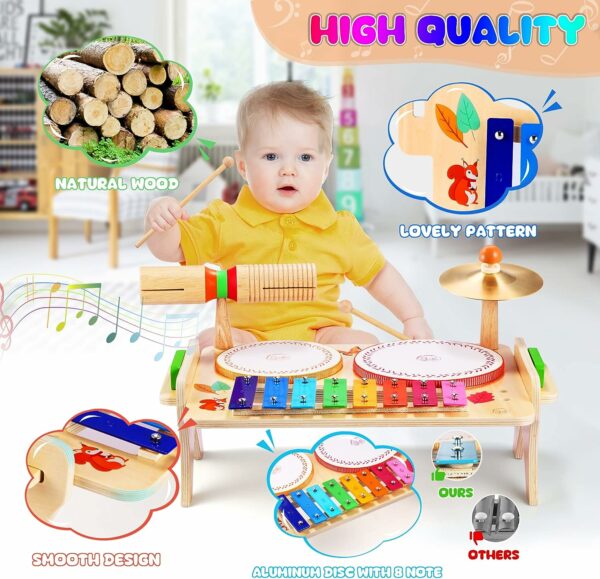 Kinder-Musiktisch-7-in-1-Musikinstrumente-Kleinkinder-Babys-Trommeln-4