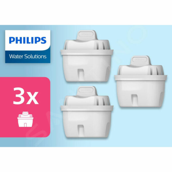 Philips Ersatzfilter 3 Pack,Ersatzfilter Micro X-Clean für Wasserfilterkannen (3)