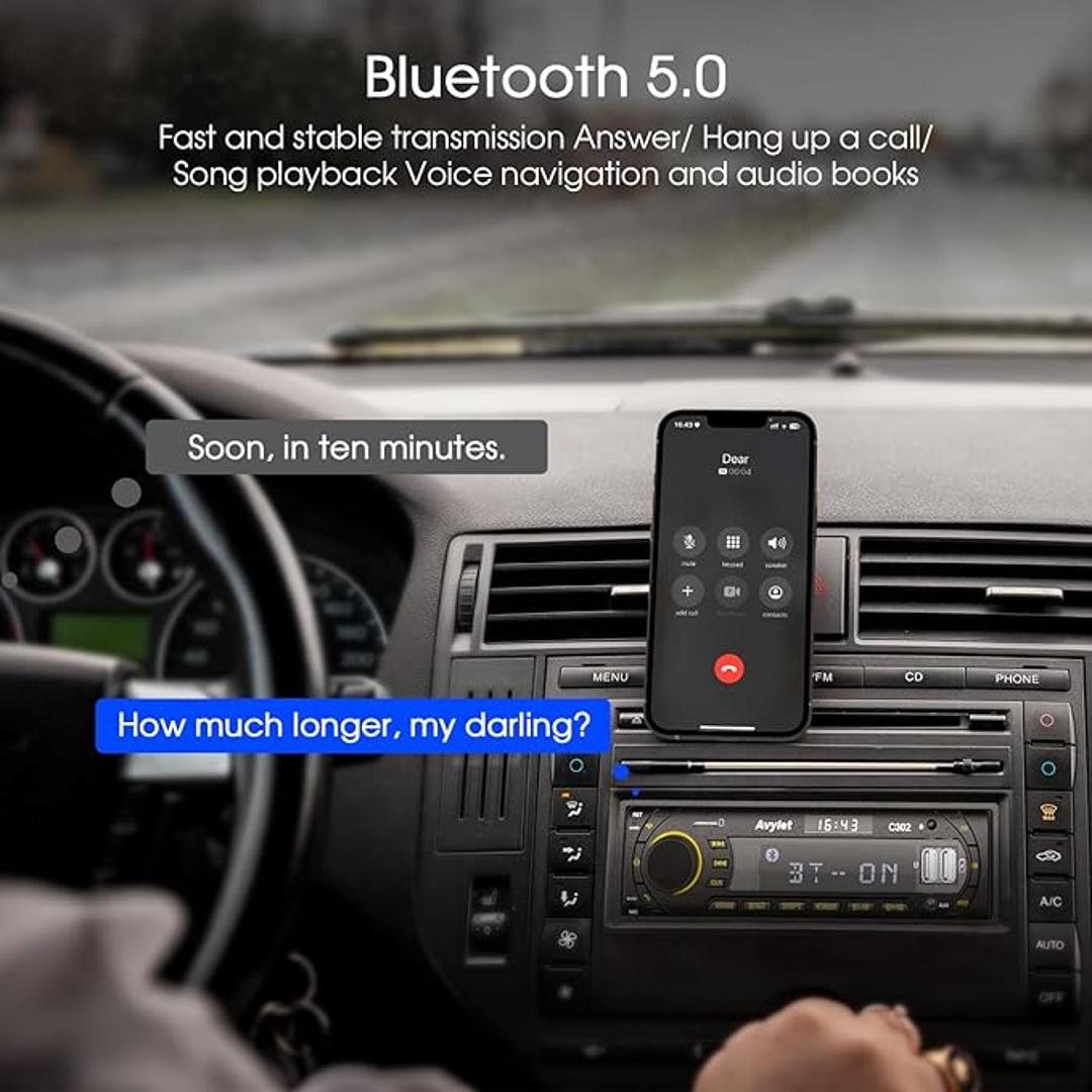 Autoradio Bluetooth FM/AM 1 Din, 2 USB/AUX/SD Karte/MP3-Player Karton  geöffnet - meily