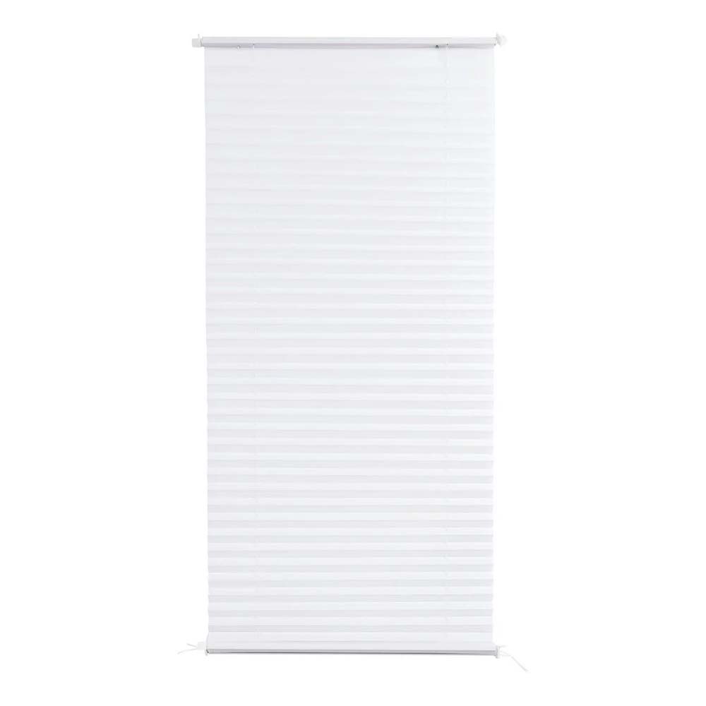 MERADISO Plissee Klemmfix ohne Bohren Fenster Rollo Blickdicht Weiß meily