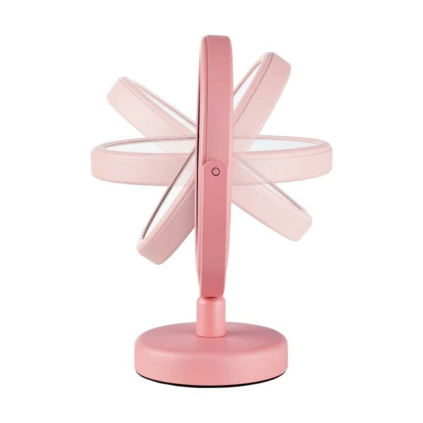 miomare-kosmetikspiegel-schminkspiegel-rosa-drehbar-3