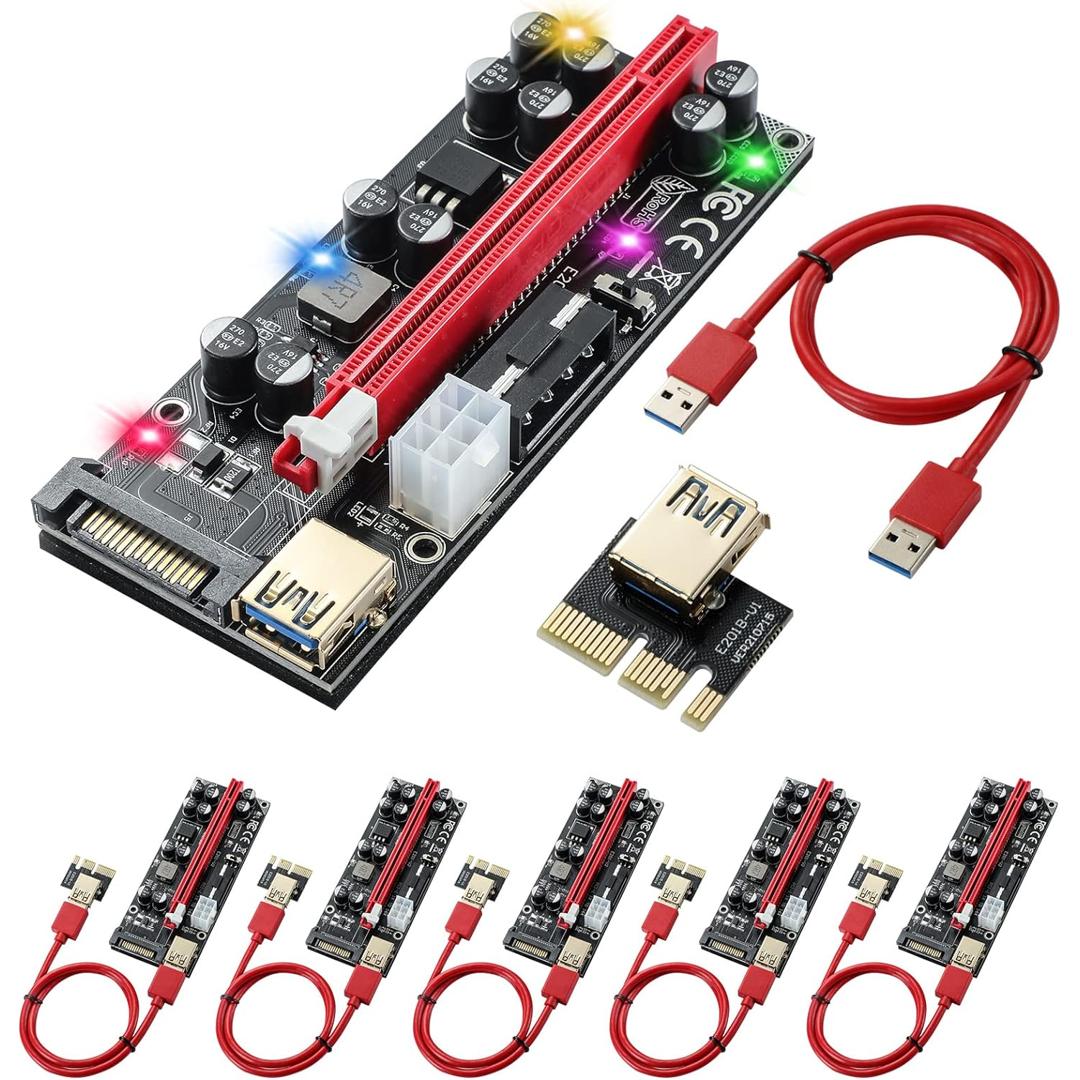 Victony 6-Pin PCI-E Riser Ver 006c For Bitcoin ETH Mining - Powered USB 3.0 - Free Shipping