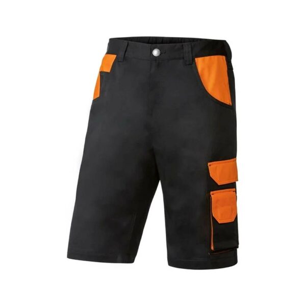parkside-arbeitshose-bermuda-herren-mit-taschen-schwarz-baumwolle-orange-1