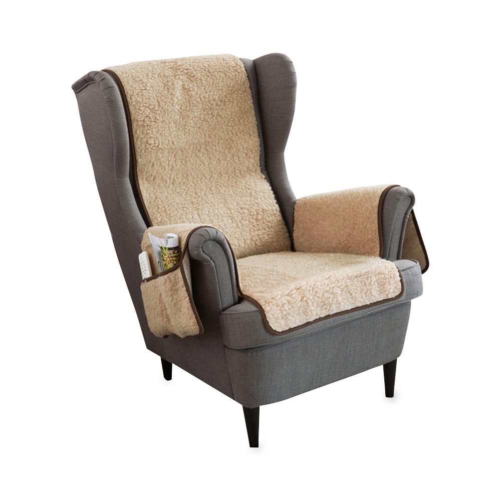 schurwoll sesselschoner