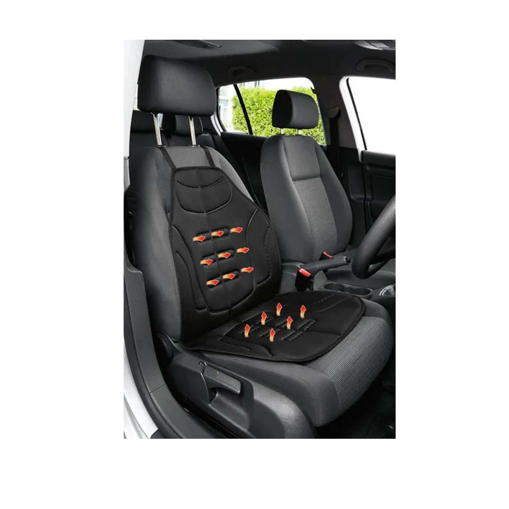 UASB Sitzheizung beheizbar - 12 Speed Autositzauflage C2 meily 12V Ultimate Schwarz